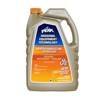PEAK OET Extended Life Orange 50/50 Prediluted Antifreeze/Coolant for North American Vehicles, 1 Gal. PEAKBuy Supplements Australia