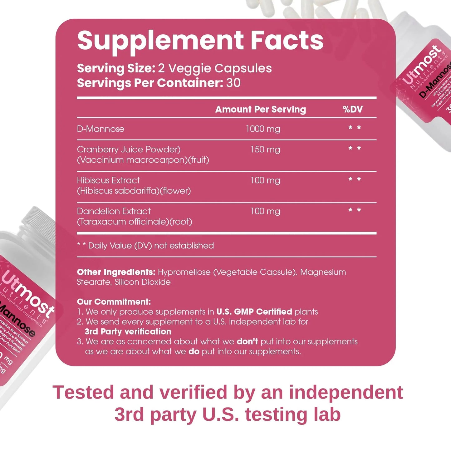 Utmost Nutrients Urinary Defense D-Mannose Supplement - Urinary Health for Women - Optimized Clinical Strength Formula Cleanses, Flushes and Rebuilds The Urinary System Utmost NutrientsBuy Supplements Australia
