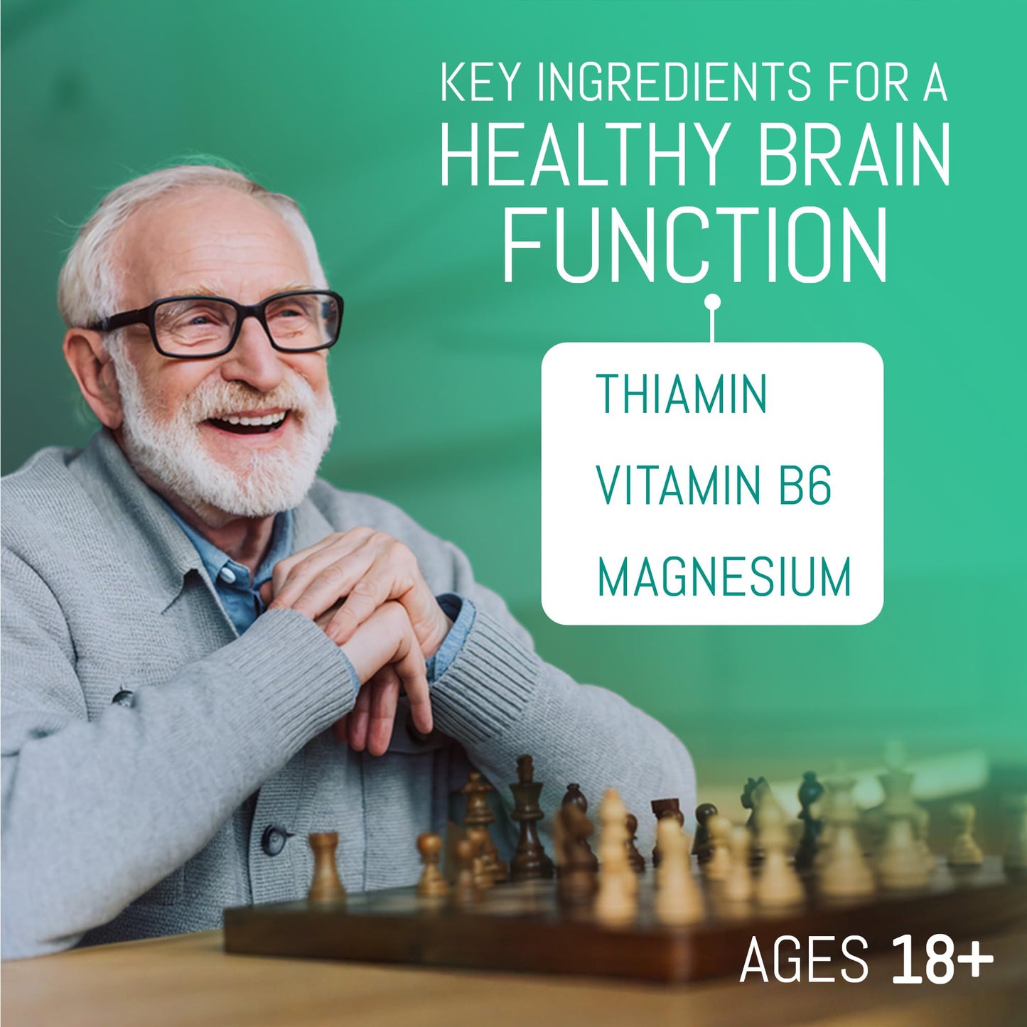 Fitina Brain Supplements for Memory and Focus with Vitamin B6 & Thiamine — High-Dose B Vitamins Nervous System and Cognitive Health Support, Daily Supplement Formula for Adults, 60 Tablets (3-Pack) Fitina buy supplements Au