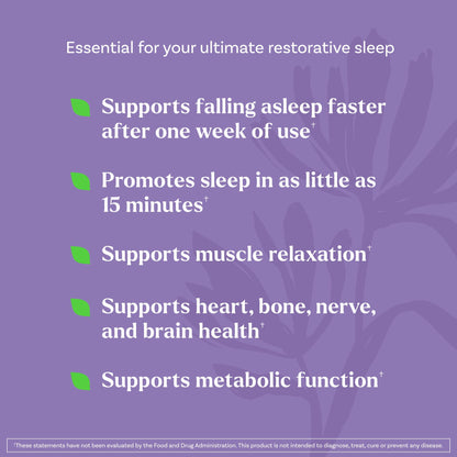 Natrol Sleep + Restore Magnesium Glycinate Blend Gummies with Melatonin 5mg - Calm Magnesium with GABA, Botanical Blend, Cherry Flavor, 60 Gummies NatrolBuy Supplements Australia