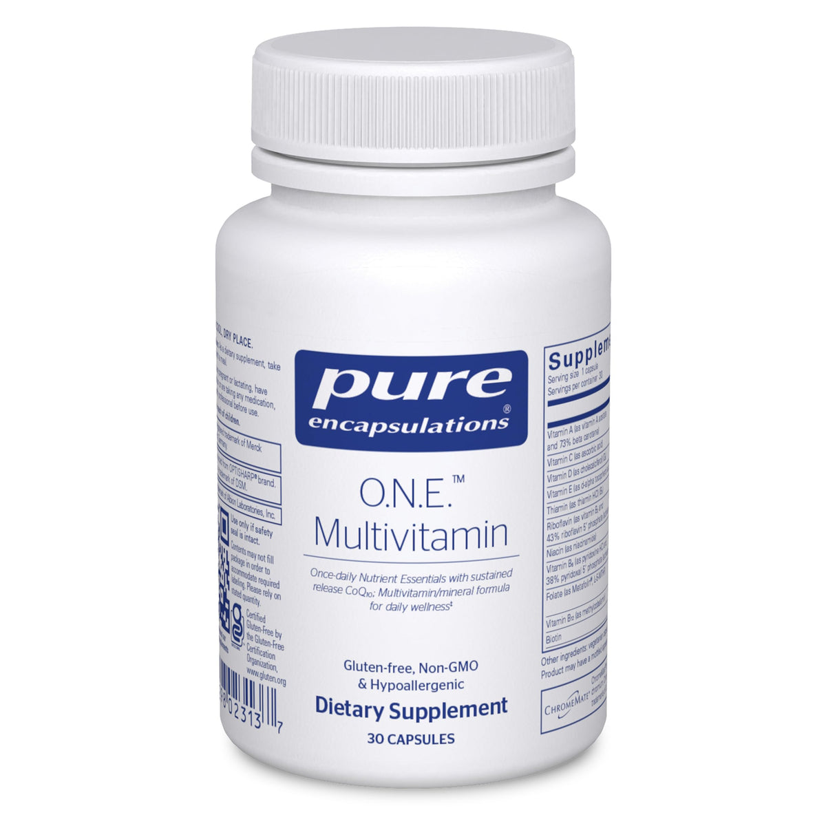 Pure Encapsulations O.N.E. Multivitamin - Once Daily Multivitamin with Antioxidant Complex Metafolin, CoQ10, and Lutein to Support Vision, Cognitive Function, and Cellular Health* - 30 Capsules Pure Encapsulations buy supplements Au