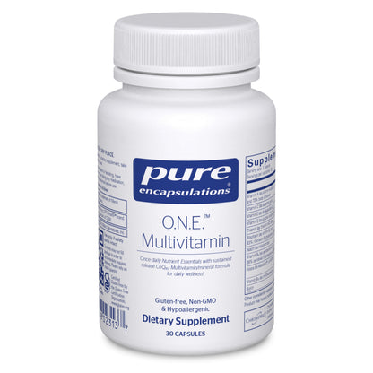 Pure Encapsulations O.N.E. Multivitamin - Once Daily Multivitamin with Antioxidant Complex Metafolin, CoQ10, and Lutein to Support Vision, Cognitive Function, and Cellular Health* - 30 Capsules Pure Encapsulations buy supplements Au