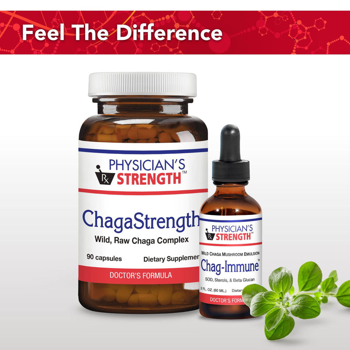 Physician's Strength ChagaStrength - 90 Capsules - Wild, Raw Chaga Complex - Immune & Physical Support - Non-GMO - 90 Servings Physician's Strength buy supplements Au