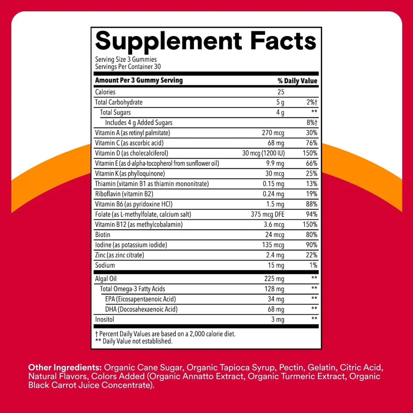 SmartyPants Multivitamin for Men & Women - Improved Formula: Multivitamin Gummies with Omega 3 (DHA/EPA) SmartyPants