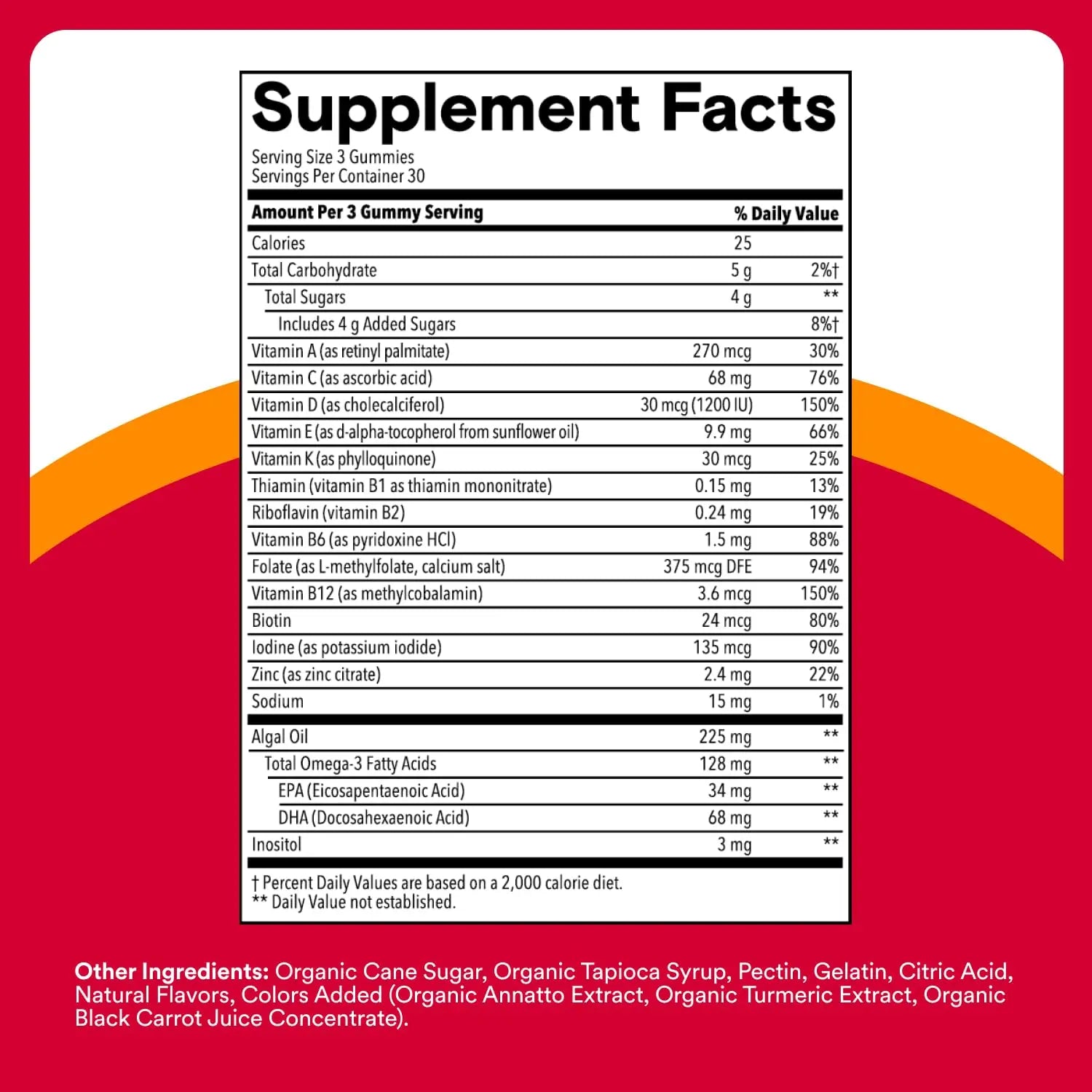 SmartyPants Multivitamin for Men & Women - Improved Formula: Multivitamin Gummies with Omega 3 (DHA/EPA) SmartyPants