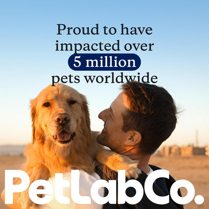 PetLab Co. Dental Finger Wipes for Dogs, Teeth Cleaning, 30 Wipes | Wipe-on cleaning to support surface dirt removal and fresh breath for dogs who won't tolerate brushing