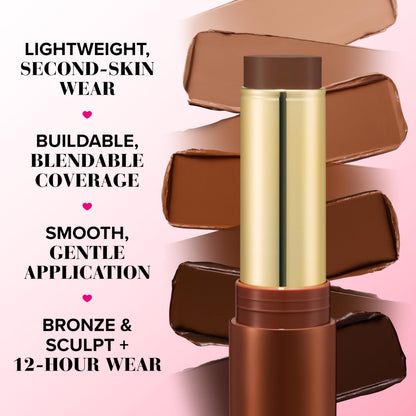 Too Faced Chocolate Soleil Melting Bronzing & Sculpting Stick | Multi-Use, Contour + Cream Bronzer Stick | Lightweight, Satin-Finish with Buildable Coverage, 0.28 Ounce, 0.28 Ounce, Chocolate Souffle Too FacedBuy Supplements Australia