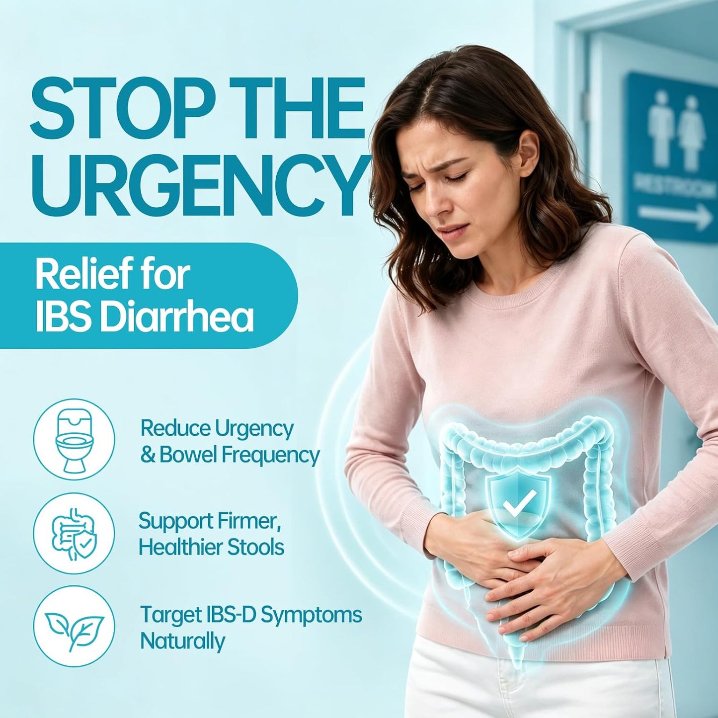 Probiotic Supplement for IBS, Bloating, Gas, Digestive, Gut & Immune Health