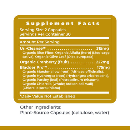 Premier Research Labs UriVen - Bladder Health Support for Women & Men, Cranberry Extract & Marshmallow Root, Urinary Relief, Bladder Relief, Bladder Control Supplement - 60 Vegetarian Capsules Premier Research LabsBuy Supplements Australia