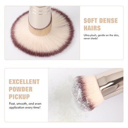 Dual-Ended Foundation Brush: Round & Angled Pro-Grade makeup brushes, 100% Vegan Synthetic Makeup Brush for Flawless Blending and Application of Liquid, Powder, Cream, Blush dpollaBuy Supplements Australia
