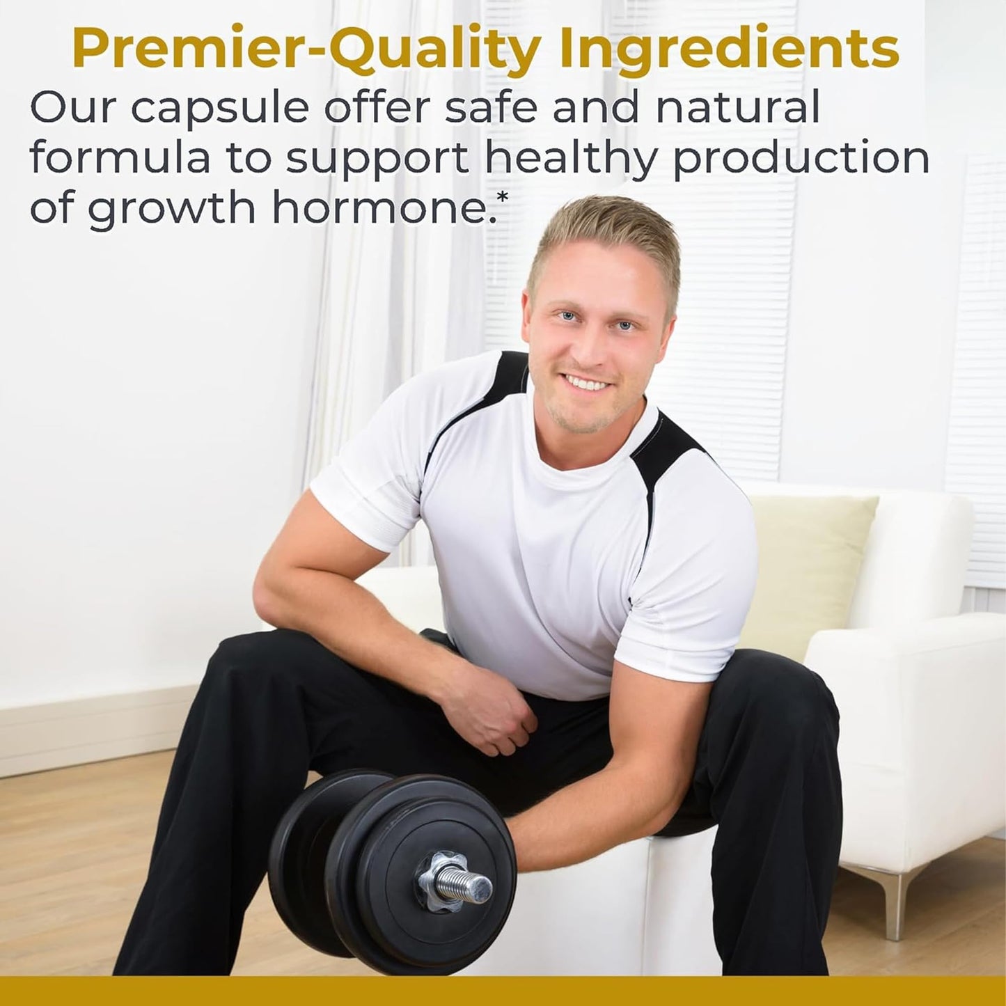 Premier Research Labs Amino HGH - HGH Supplements for Men, HGH Supplements for Women, Amino Acids, L-Arginine, L-Lysine, HGH Enhancer, Support Human Growth Hormone and Muscle Growth - 105 Capsules Premier Research LabsBuy Supplements Australia