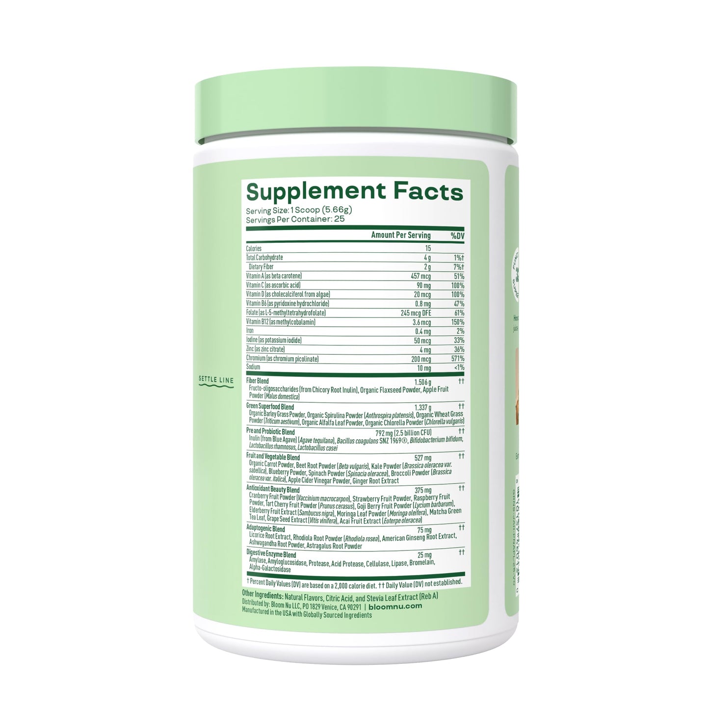 Bloom Nutrition Superfood Greens Powder, Berry, 30 Servings | Digestive Enzymes with Probiotics and Prebiotics, Gut Health, Bloating Relief for Women, Chlorella, Green Juice Mix