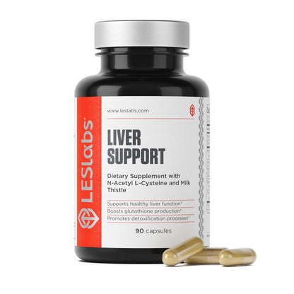 LES Labs Liver Support – Promotes Healthy Liver Function, Glutathione Production & Detoxification – Milk Thistle, NAC, ALA & Dandelion Extracts – Non-GMO Supplement – 90 Capsules LES Labs buy supplements Au