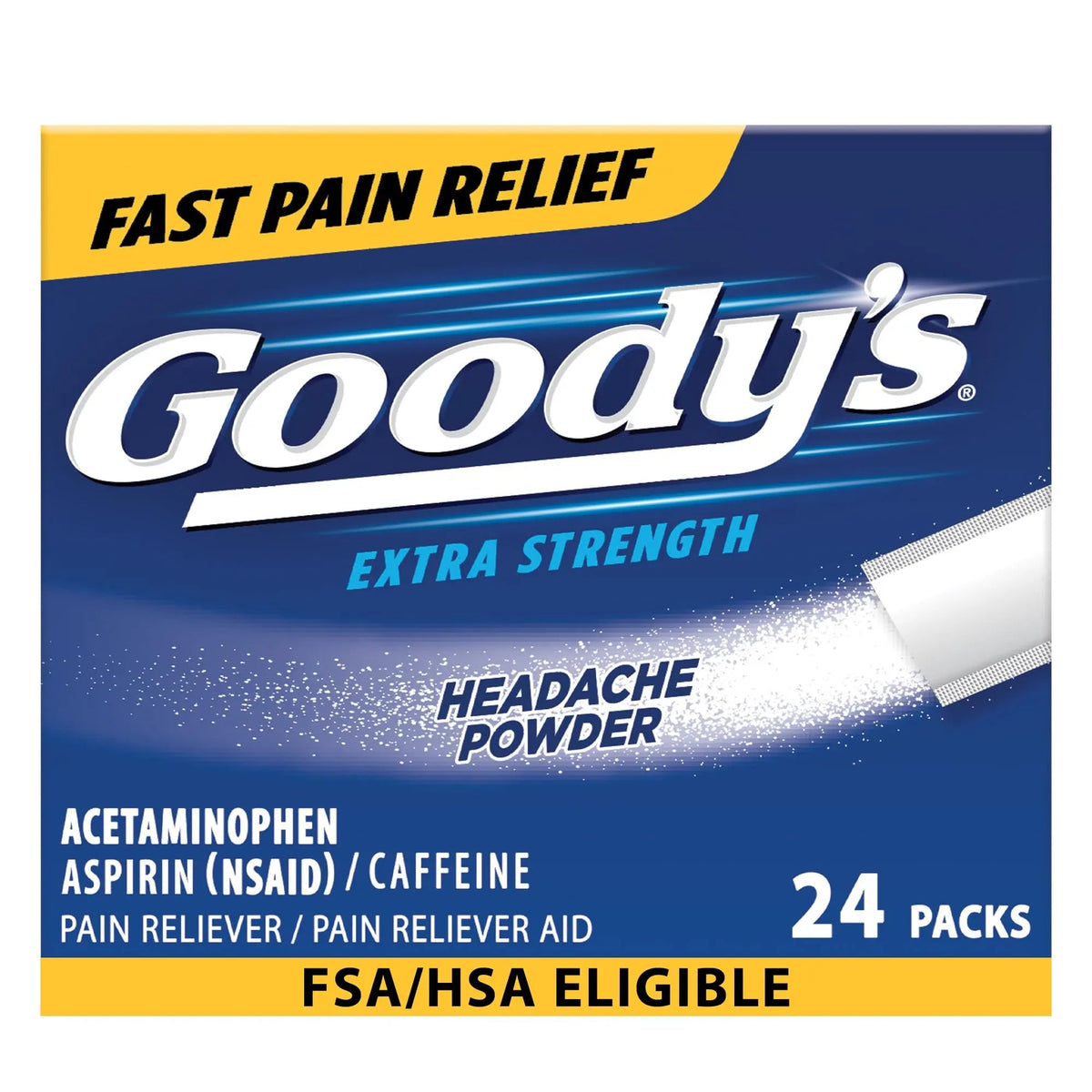 Goody’s Headache Powder Extra Strength Pain Relief, Triple Action Headache Relief with Aspirin, Acetaminophen & Caffeine, 24 Count Goody'sBuy Supplements Australia