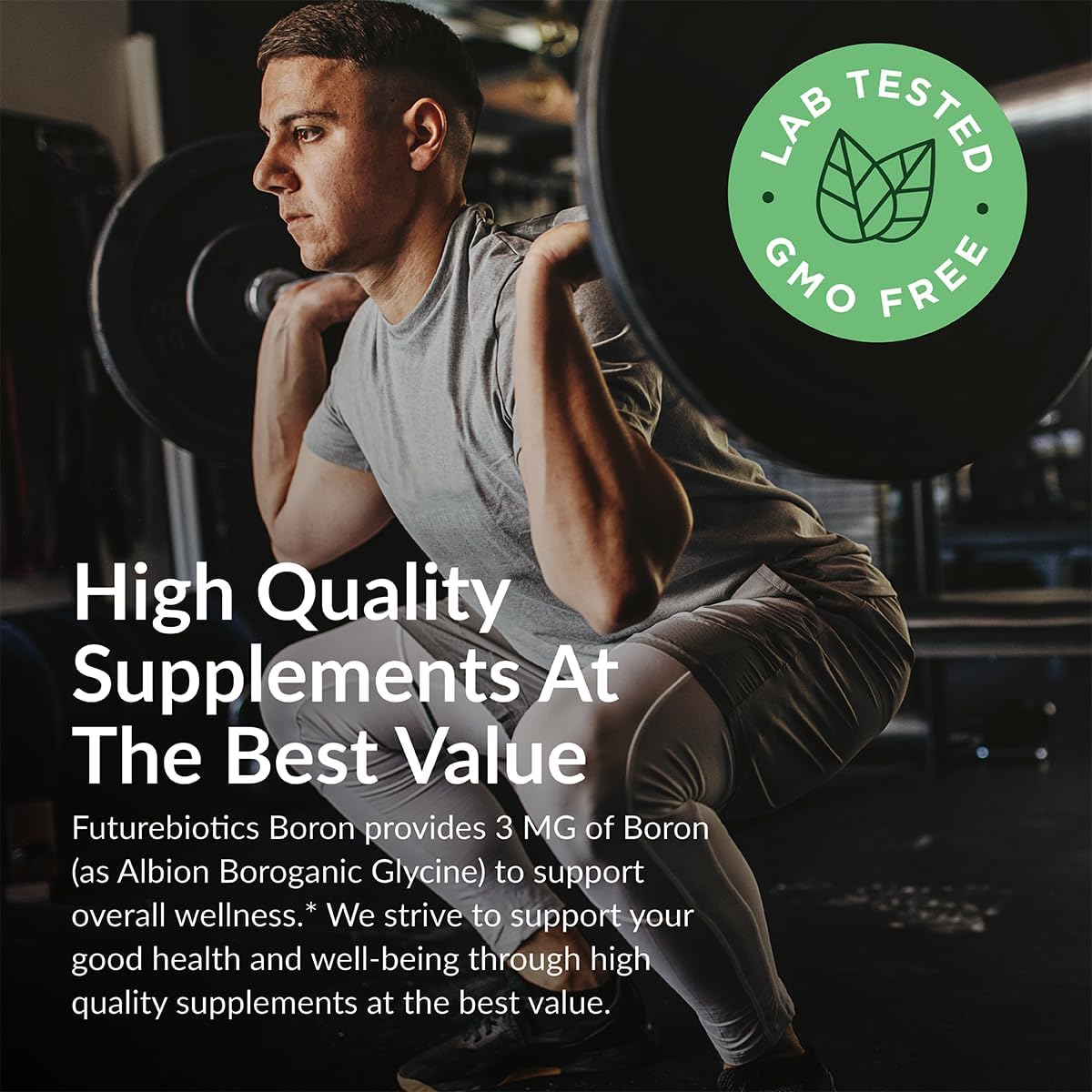 Futurebiotics Boron 3mg, Vegetarian, Non-GMO, Chelated for Absorption, 250 Tablets