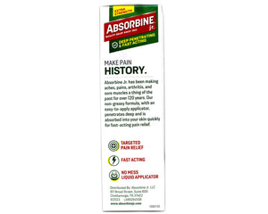 Supplement Product​ABSORBINE JR. Extra Strength Pain Relieving Liquid, for Muscle, Joints, Arthritis Pain, with No-Mess Applicator, 4 Oz (Pack of 3) - GlowUpCaUSA