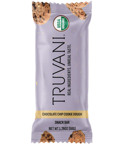 Truvani Plant Based Snack Bars | Variety | 12 Pack | Vegan | 5-8g Protein | USDA Organic and Vegan | Dairy, Soy, and Gluten Free | Individually Wrapped