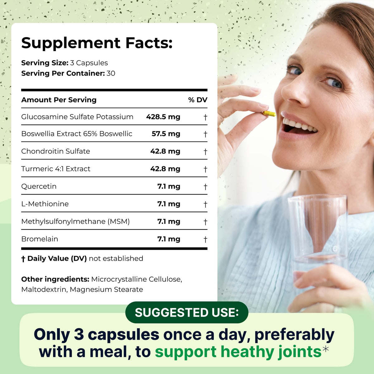 Wellnee Knee & Joint Wellness Bundle – Herbal Patches (10 pcs) & Support Capsules (90 servings)