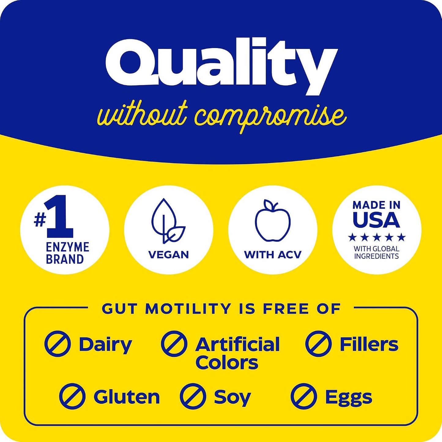 Enzymedica Gut Motility with Apple Cider Vinegar, Artichoke, 30 Caps | Supports digestive movement with ginger and botanical extracts