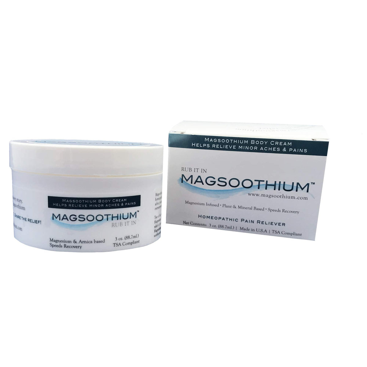 Magsoothium Original Recovery Balm- Magnesium Sulfate/Arnica Recovery Balm hephboardBuy Supplements Australia