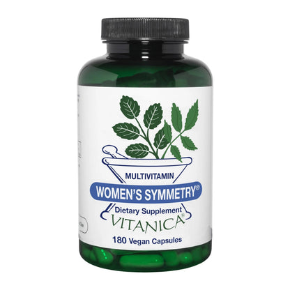 Vitanica Women's Symmetry, High Potency Daily Multivitamin, Vegan/Vegetarian, 180 Capsules Vitanica