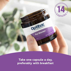 Optibac Probiotics for Women - Vegan Probiotic to Support Vagina Flora and Urinary Tract Health - 14 Capsules