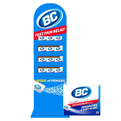 BC Powder Original Strength Pain Reliever, 24 Powder Sticks, 36 Units Display BCBuy Supplements Australia
