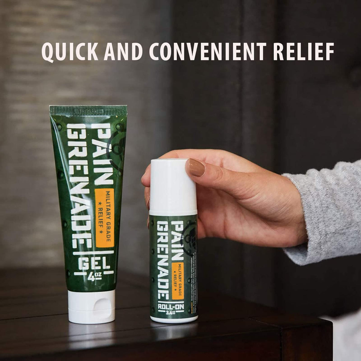 Plant Powered Roll-On Gel by Pain Grenade - Cooling and Warming Gel with Arnica, Menthol, Camphor, Glucosamine, and Other All Natural Botanicals - 3 - Pack M PAIN MANAGEMENT TECHNOLOGIESBuy Supplements Australia