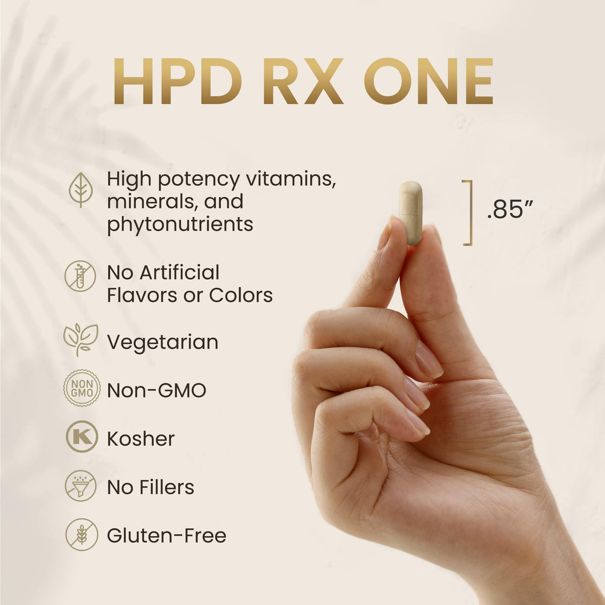 HPD Rx ONE Immunity Boost Multivitamin Supplements for Women and Men | Advanced Immunity Defense Support | Helps Immune Response | 1-Month Supply, 180 Capsules, Pack of 1 HPD Rx buy supplements Au