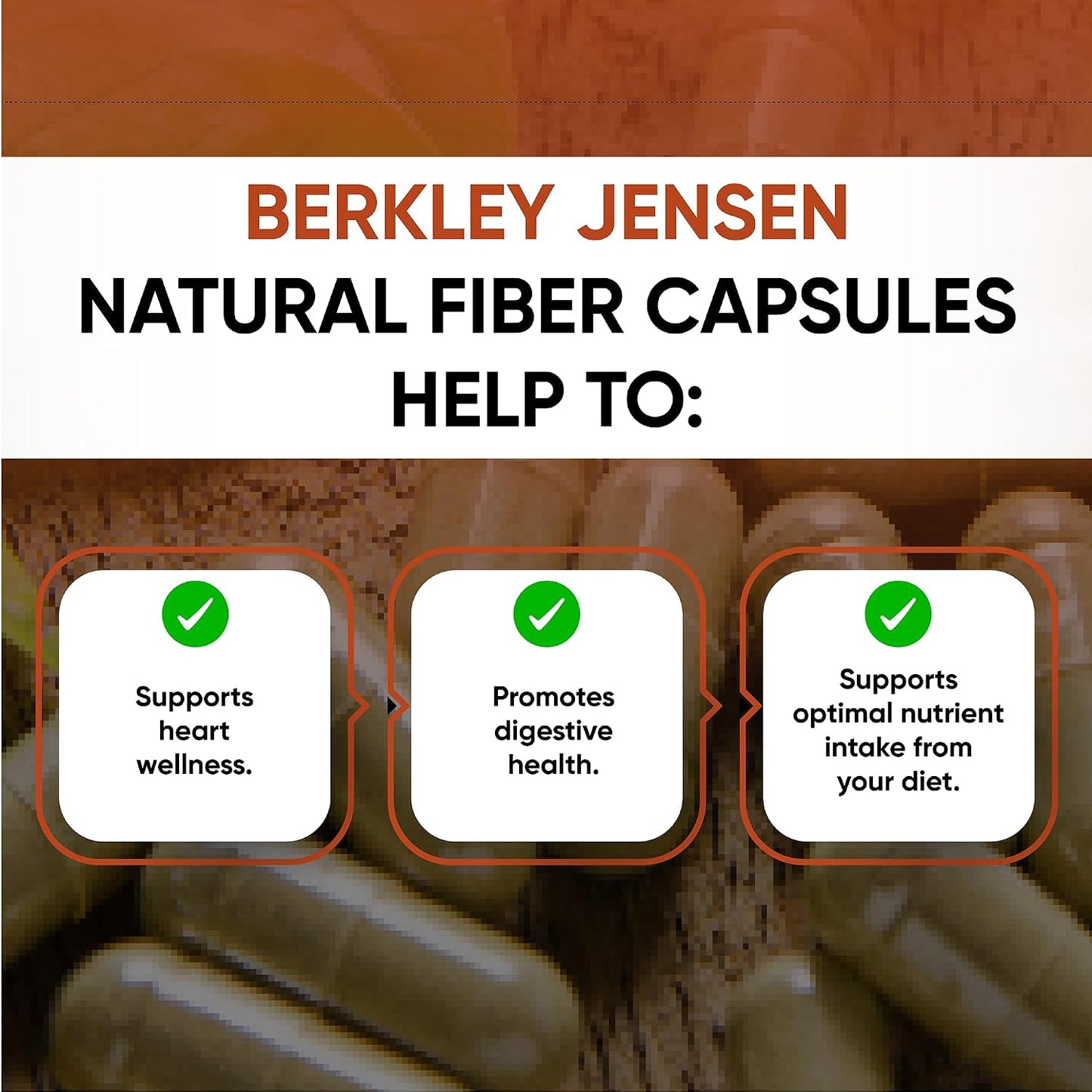 berkley jensen Daily Psyllium Husk Supplement, Natural Fiber for Men & Women - Fiber Capsules for Overall Digestive Health, Easing Constipation, Made in USA - 300 Count (Pack of 2)