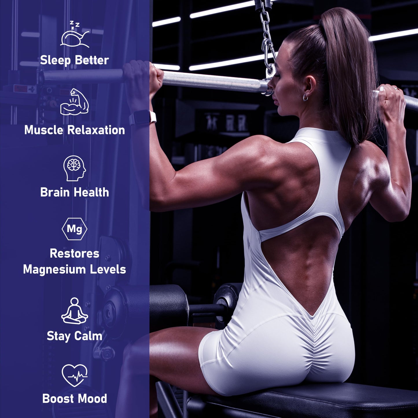 Magnesium 7 Complex for Women 1600mg, Magnesium Glycinate 600mg 7 High Absorption Magnesium Supplement with Citrate, Malate, Chelate, Taurate, Gluconate, Aspartate & Ascorbate for Sleep, 60 Capsules VIVI Youth buy supplements Au