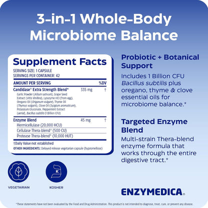 Enzymedica Candidase Extra Strength - 42 Capsules