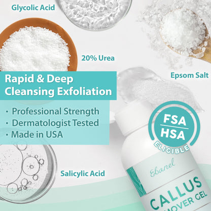 Ebanel Bundle of Callus Remover Gel and Antifungal Treatment