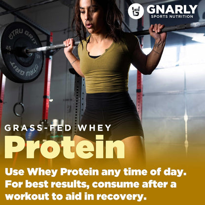Gnarly Nutrition Gnarly Whey Grass-Fed Protein Supplement, Vanilla (32.0oz) Preworkout Mango (14.82oz)