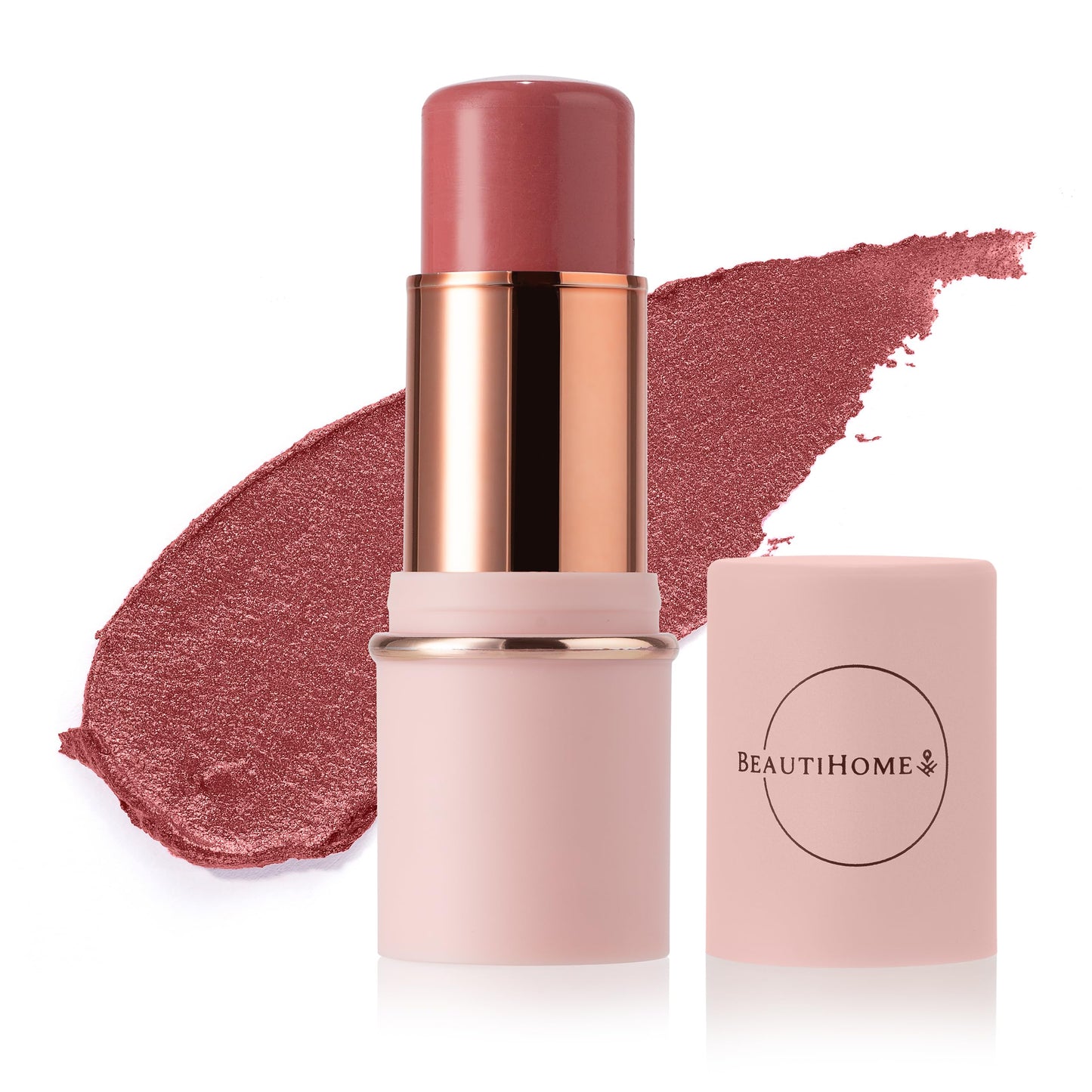 BeautiHome Blush Stick for Cheeks & Lips Multistick Cream Blush- Easy to Apply & Blend- Infused with Nourishing Ingredients for your Skin Compact Travel Size Makeup (Misty Rose, Small) BeautiHomeBuy Supplements Australia