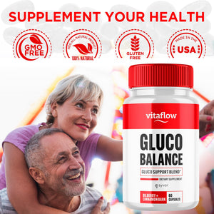 (3 Pack) Vitaflow Balance Support Supplement Capsules, Official VitaFlow Support Supplements Pills with All Natural Premium Ingredients, Vita Flow Advanced Glyco Balance for Men & Women (180 Capsules) Syvor buy supplements Au
