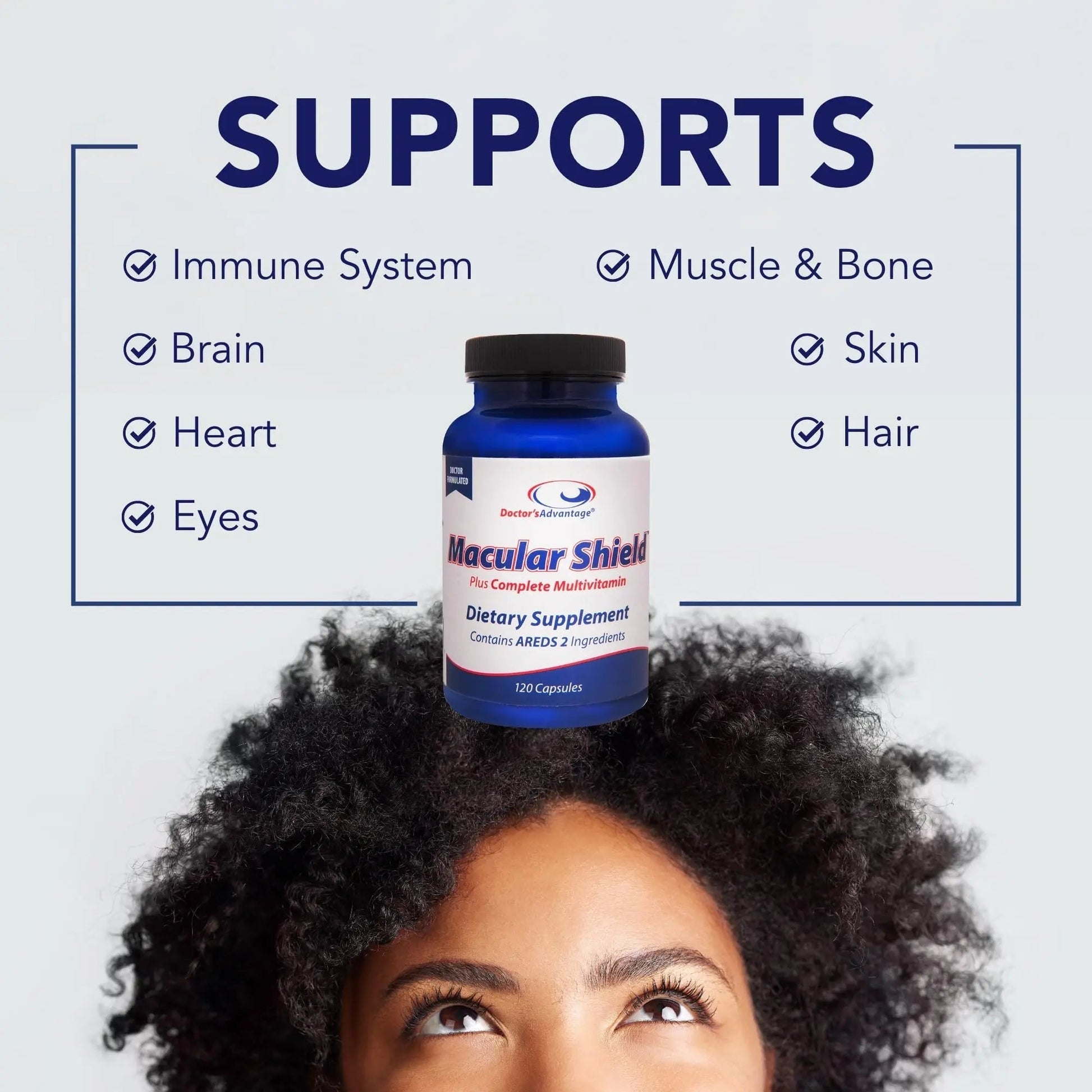 Doctor’s Advantage Macular Shield Eye Vitamins Plus Multivitamin – 120 Capsules, 30-Day Supply – Lutein and Zeaxanthin Supplements Doctor's Advantage