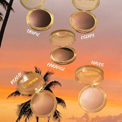 Kosas Sun Show Glowy Warmth Baked Bronzer - Contouring Powder for Cheekbones, Nose & Jawline - Enriched with Concentrated Fatty Acids - Talc-Free, Vegan & Hypoallergenic - Escape KosasBuy Supplements Australia