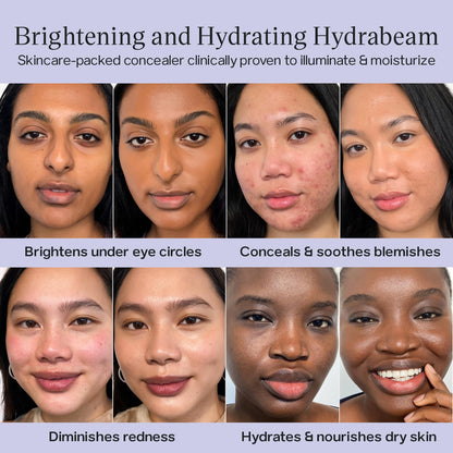 Saie Hydrabeam Under Eye Brightener - Sheer + Hydrating Concealer with Glycerin, Squalane + Cucumber Extract - Brightening Under Eye Concealer + Corrector for Even, Glowing Skin - Shade 6 (0.2 oz) SaieBuy Supplements Australia