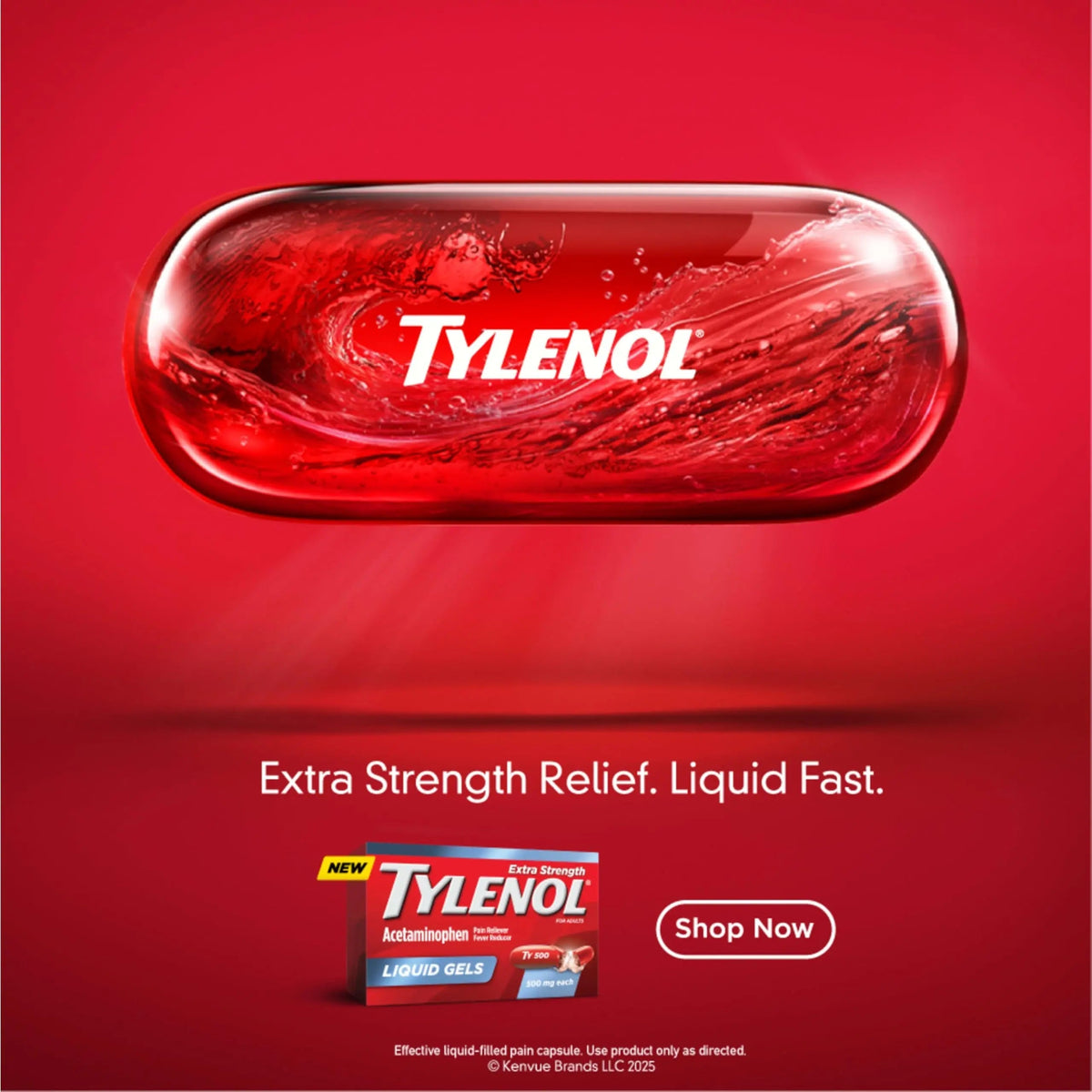 Tylenol Extra Strength Liquid Gels, Fast, Strong Pain Relief, Fever Reducer for Adults with 500 mg Acetaminophen, Fast-Acting Liquid Gel Capsules for Headaches & Minor Pain Relief, 40 Count TylenolBuy Supplements Australia