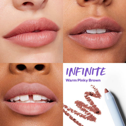Kosas Hotliner Retractable Lip Liner Pencil with Built-In Brush & Sharpener - Easy Contouring, Hydrating, Long-Lasting- Pigmented Creamy Texture for Plumping Lips - Hyaluronic Acid & Konjac - Infinite KosasBuy Supplements Australia