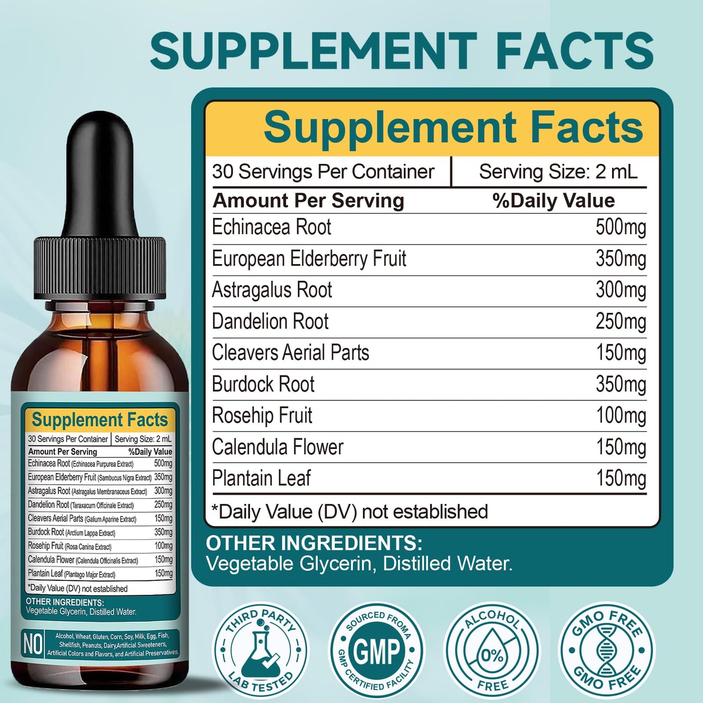 Organic Lymphatic Drainage Drops - Lymphatic Drainage Supplement with Echinacea for Lymph System Support, Elderberry, Astragalus, Cleavers, Burdock & Dandelion for Lymphatic Cleanse & Detox-2 Fl Oz SANSICE buy supplements Au
