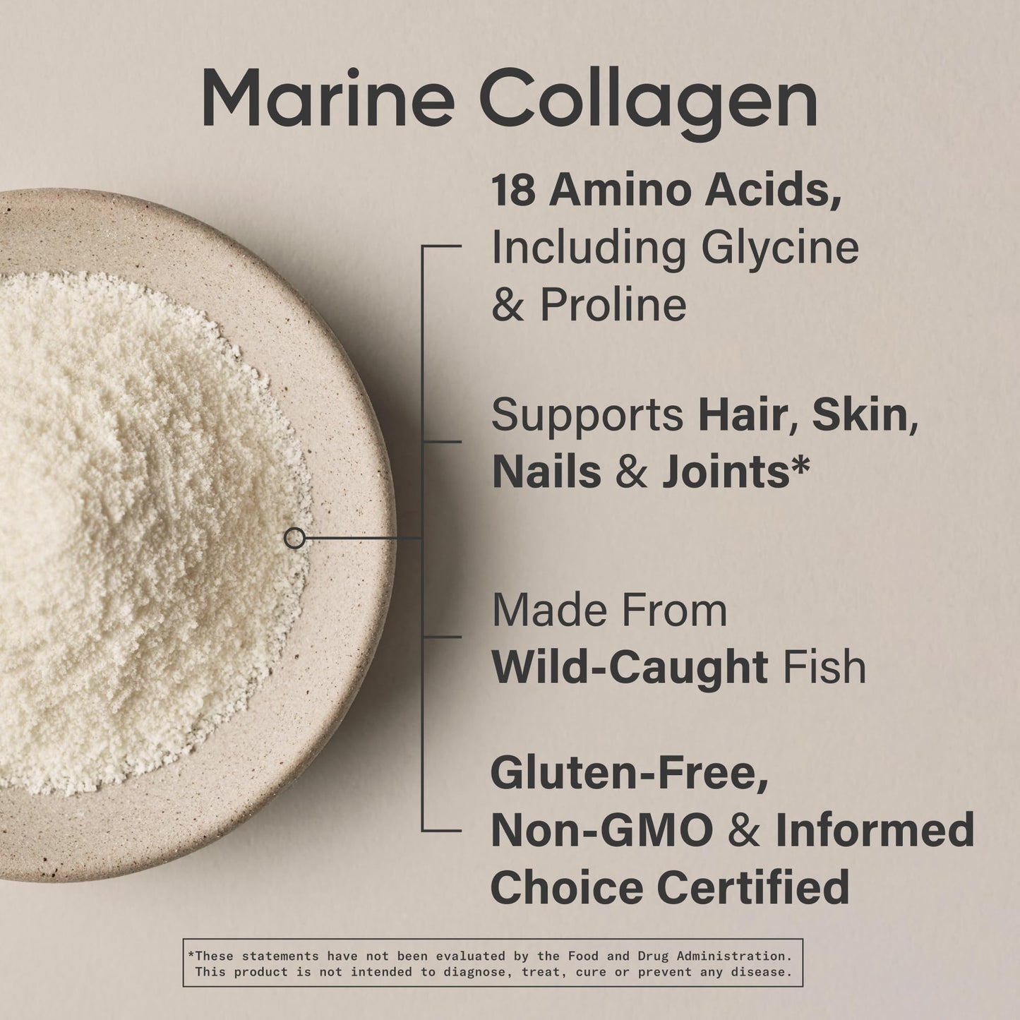 Sports Research Marine Collagen Peptides Powder - Sourced from Wild-Caught Fish, Pescatarian Friendly, Keto Certified & Non-GMO Tested