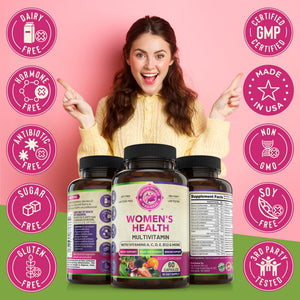 Womens Daily Multivitamins & Mens Daily Multivitamins Bundle (One Bottle Each) - Supports Holistic Wellness, Including Energy & Focus. Multivitamin & Multimineral Blend. Made in The USA. WHOLE WORLD WELLNESS buy supplements Au