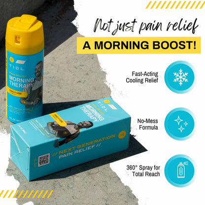 TIDL Pain Relief Spray Bundle – Morning, Cryotherapy & Evening Therapy – 3 x 3oz Sprays for Muscle, Joint, Neck, Back & Knee Pain Relief – Plant-Based Menthol Day & Night Care TIDLBuy Supplements Australia