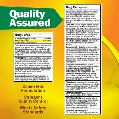 NUVICARE Low Dose Aspirin 81mg for Adults Coated Caplets - Compare to Active Ingredient in Low Dose Bayer Aspirin for Adults - Safety Coated (300 Count) NUVICAREBuy Supplements Australia