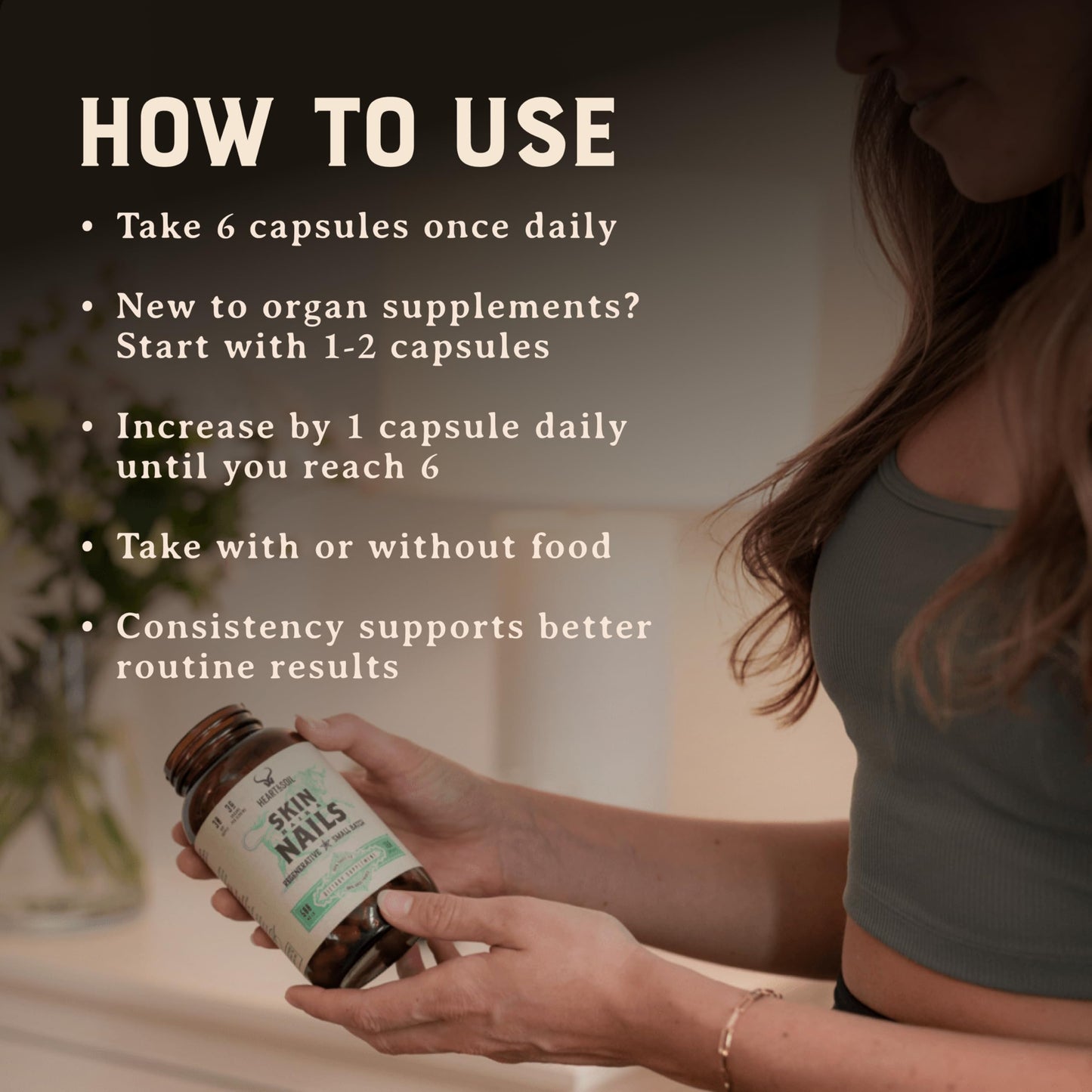 HEART & SOIL 100% Grass Fed & Finished Colostrum Supplement from Regenerative Cattle for Gut, Muscle & Immune Health – 3000mg Bovine Colostrum Capsules - Gut Health for Men & Women –180 Capsules HEART & SOIL buy supplements Au