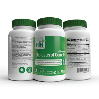 Health Thru Nutrition Advanced Cholesterol Complex | Heart Health Support & Lipid Metabolism with Phytosterols, Policosanol, Hydroxytyrosol, Chromium and More | Vegan, Non-GMO (Pack of 90) Health Thru Nutrition buy supplements Au
