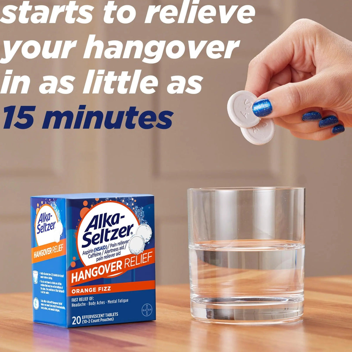 Alka-Seltzer Hangover Relief Tablets, Fast Relief Starts In About 15 Minutes for Headaches, Body Aches & Mental Fatigue, Bachelorette & Bachelor Party Packs 60 Count (3 Boxes, 20 Tablets Each) Alka-SeltzerBuy Supplements Australia