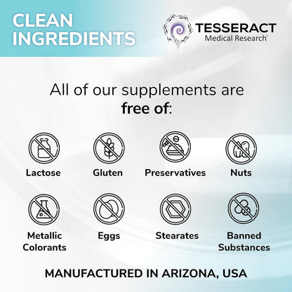 Tesseract NOX Flo SR Nitric Oxide Booster, Vascular Health Supplement, 120 Capsules, Sustained-Release L Citrulline, Coenzyme Q10 & R Lipoic Acid, Circulation & Blood Pressure Support, Hypoallergenic